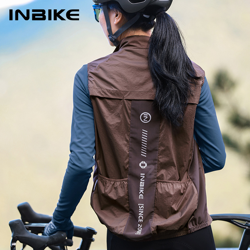 Running Gear Rain - Inbike colete de ciclismo feminino sem