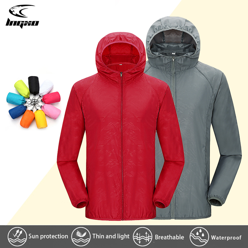 Running Gear Rain - LNGXO-Jaqueta de caminhada impermeável para homens