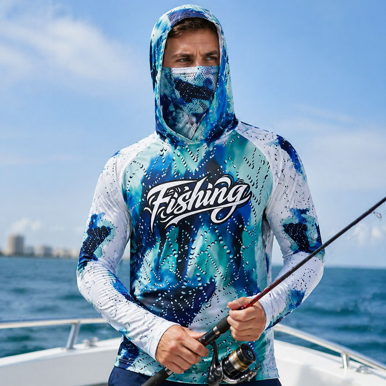 Running Gear Kit - Camiseta de Pesca com Capuz UPF