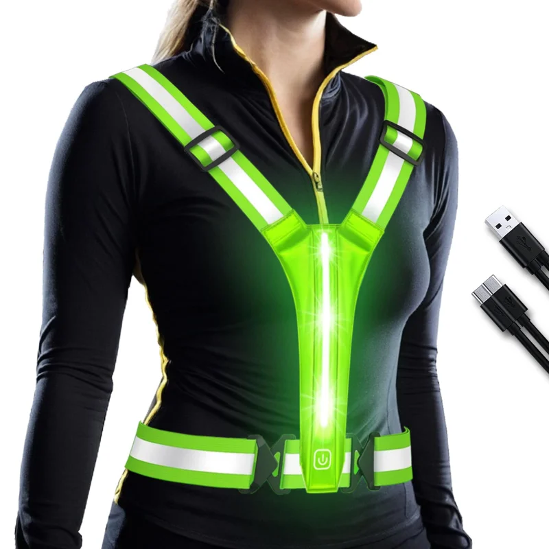 LED Reflective Vest Running Ge - Running Gear Lights avaliação e preço