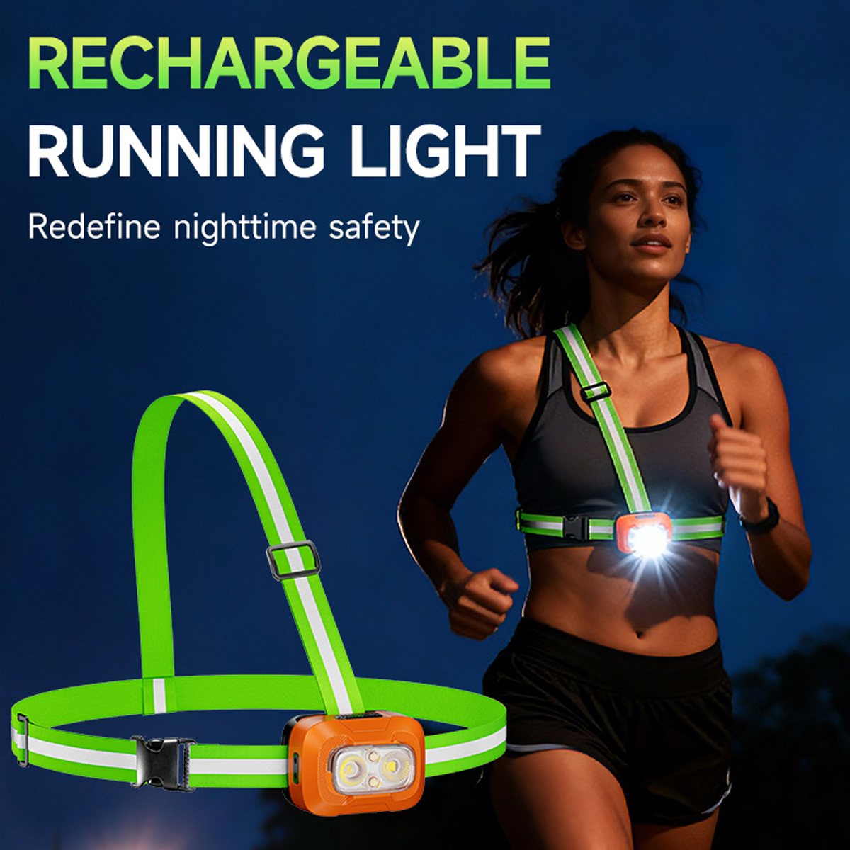 Lanterna de Peito Recarregável - Running Gear Lights avaliação e preço