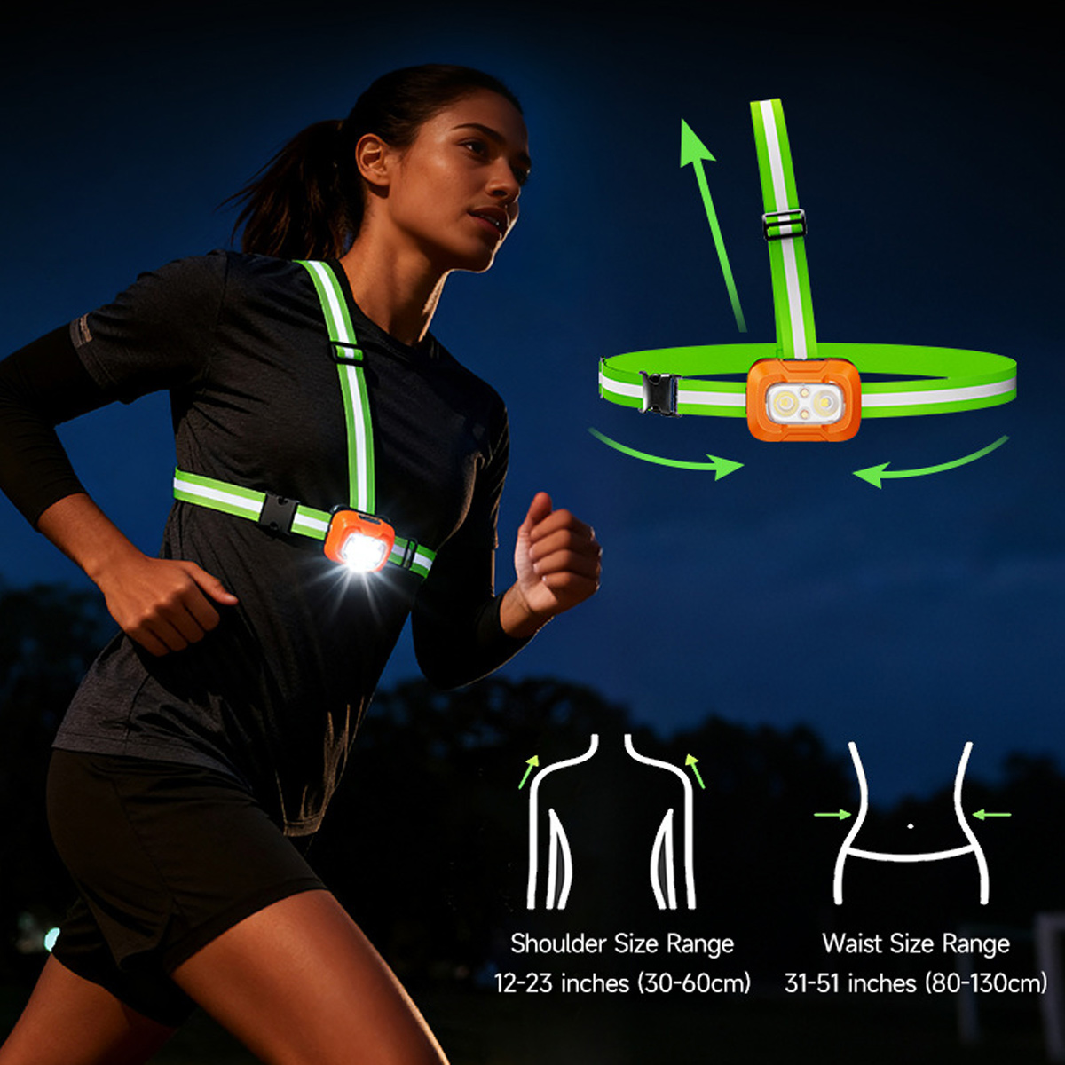 Lanterna de Peito Recarregável - Running Gear Lights avaliação e preço