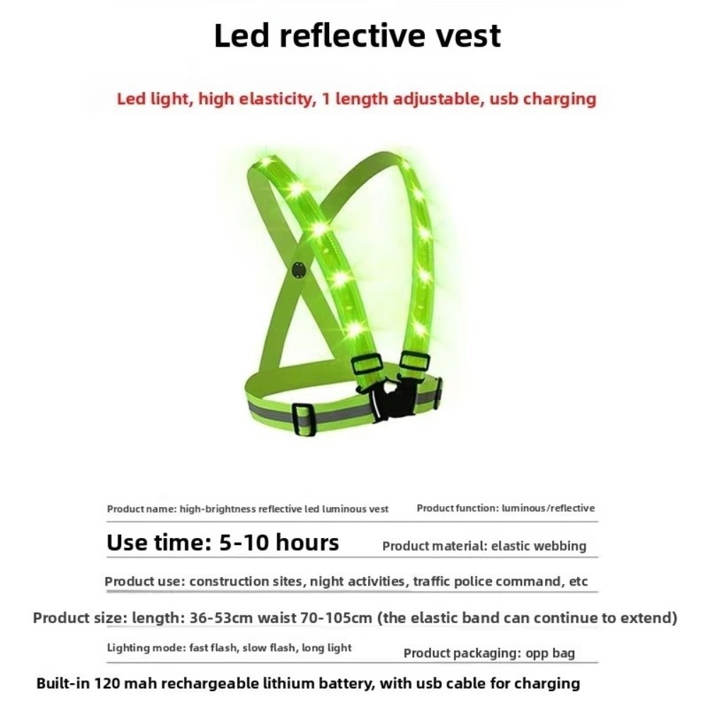 Novo Colete de Segurança LED d - Running Gear Lights avaliação e preço