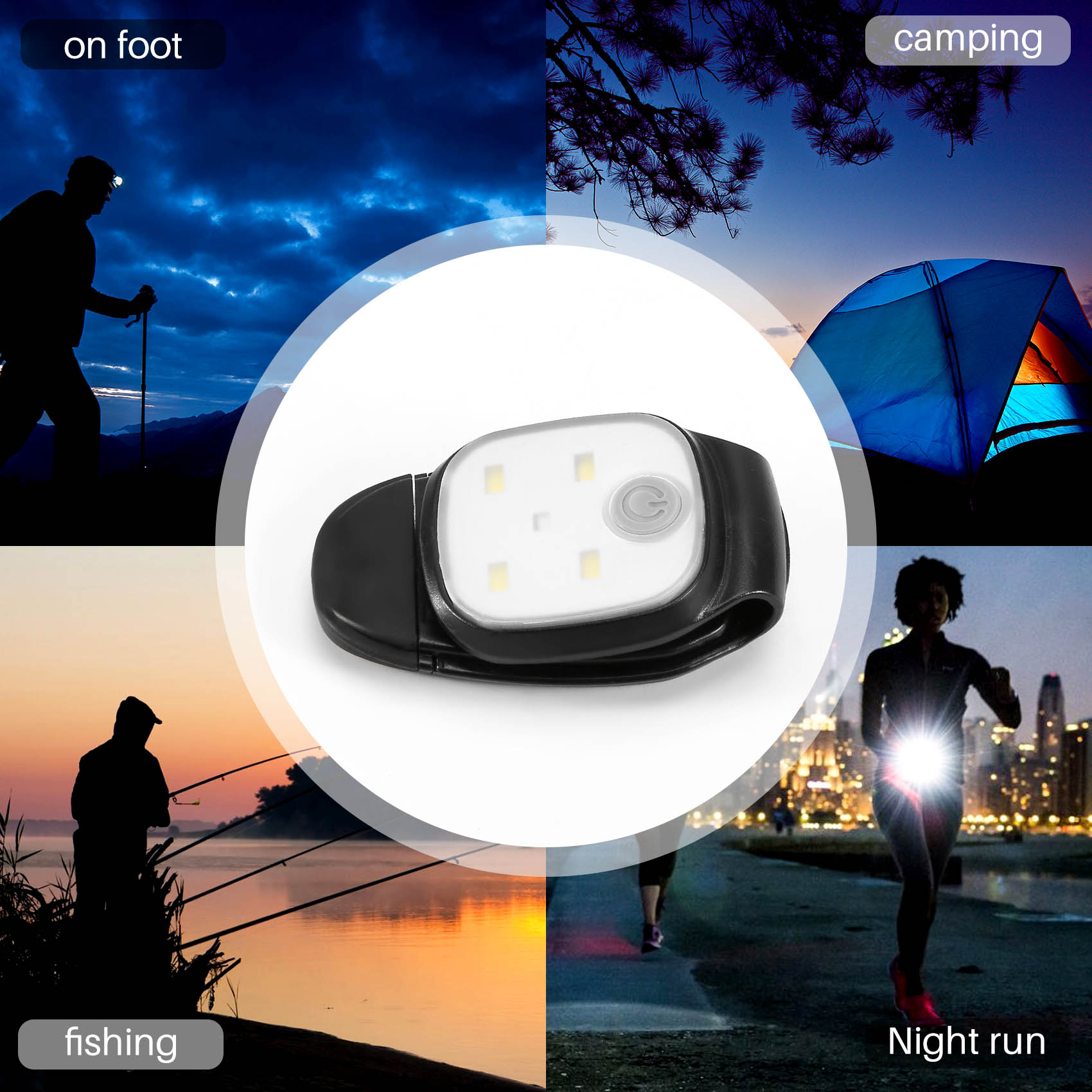 XSXS-Outdoor Night Clip On Run - Running Gear Lights avaliação e preço