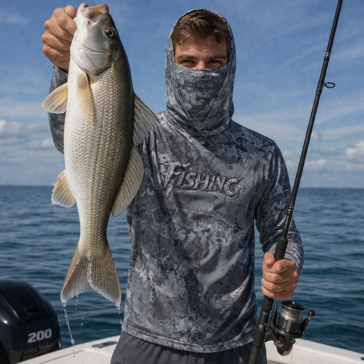 Camiseta de Pesca com Capuz UP - Running Gear Kit avaliação e preço
